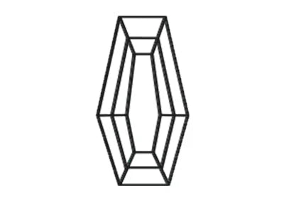 Coffin Cut Moissanite Ring