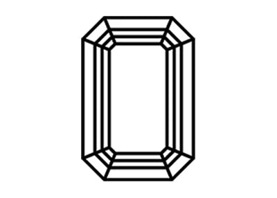 Emerald Cut Moissanite Rings