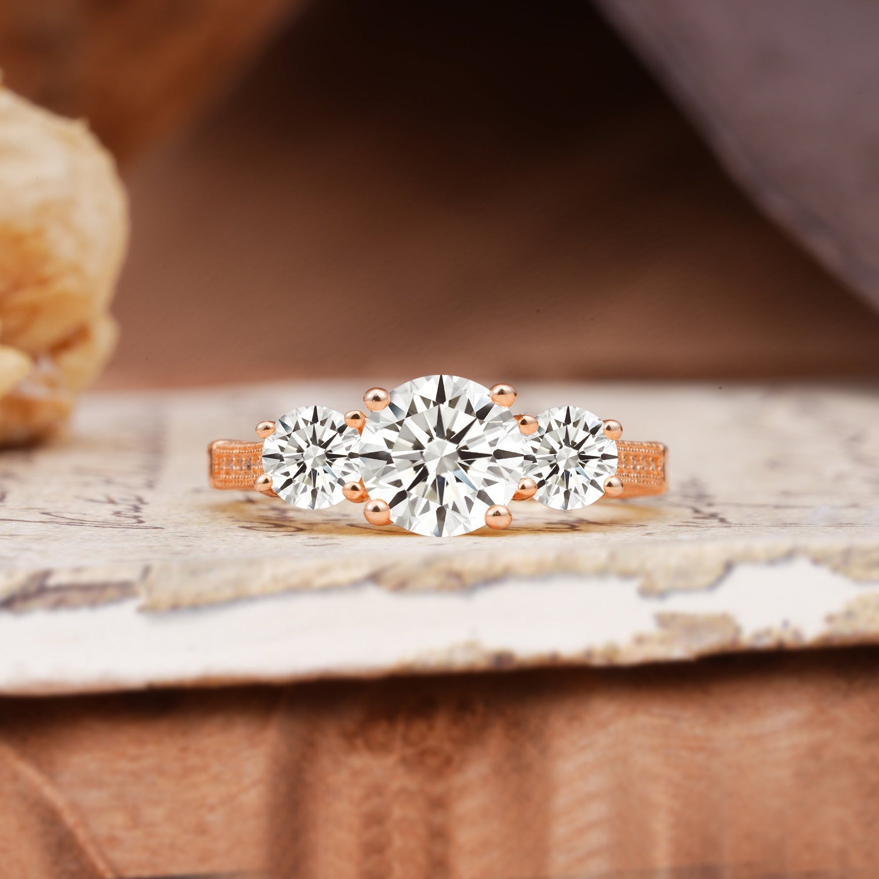 Vintage Mixed Cut Lab Diamond Eternity Wedding Band - Additional view