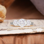 Vintage Mixed Cut Moissanite Eternity Wedding Band - Additional view