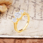 Vintage Mixed Cut Moissanite Eternity Wedding Band - Additional view
