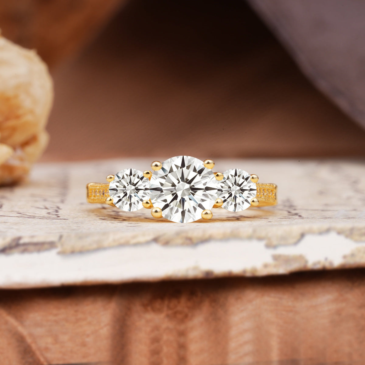 Vintage Mixed Cut Lab Diamond Eternity Wedding Band - Additional view