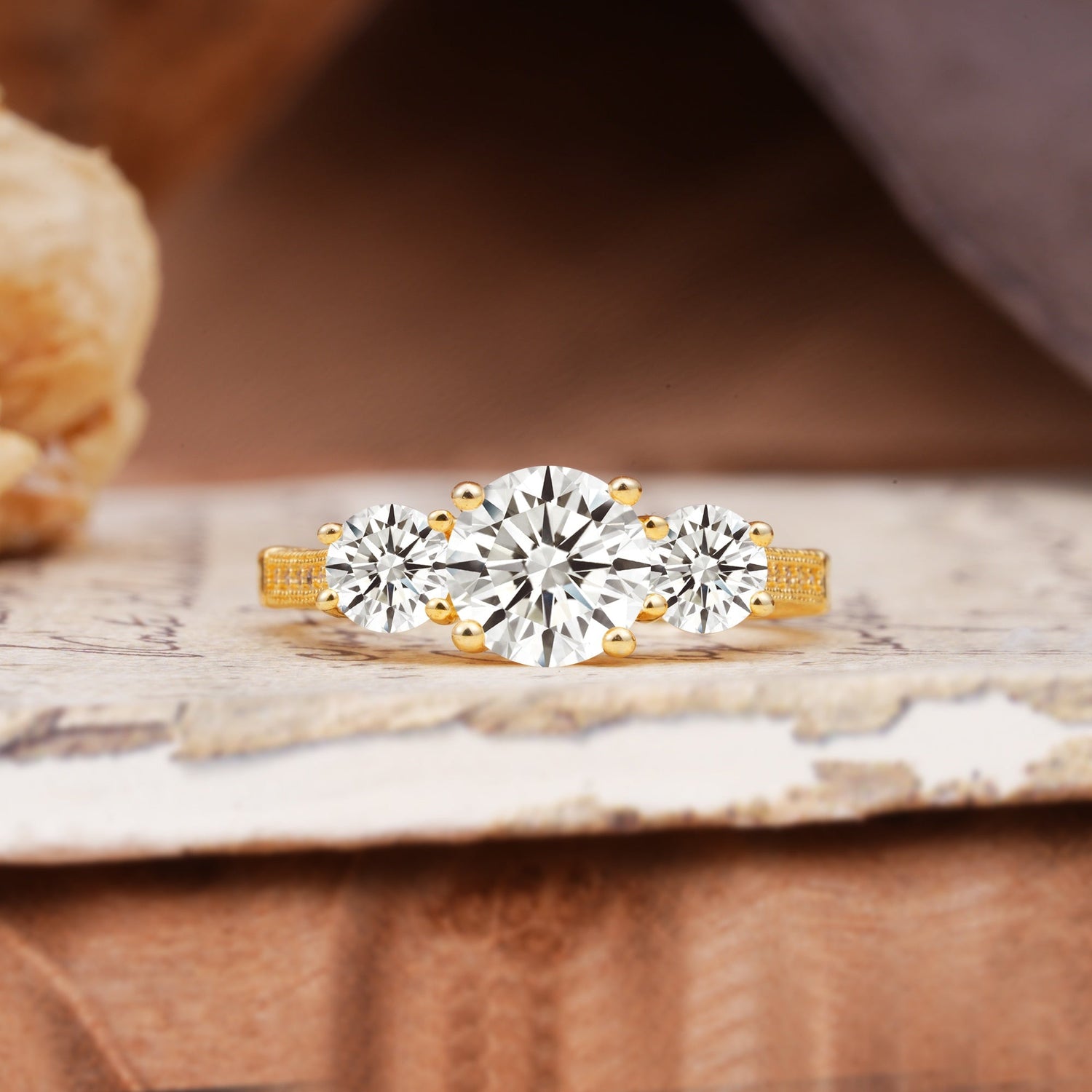 Vintage Mixed Cut Lab Diamond Eternity Wedding Band - Additional view