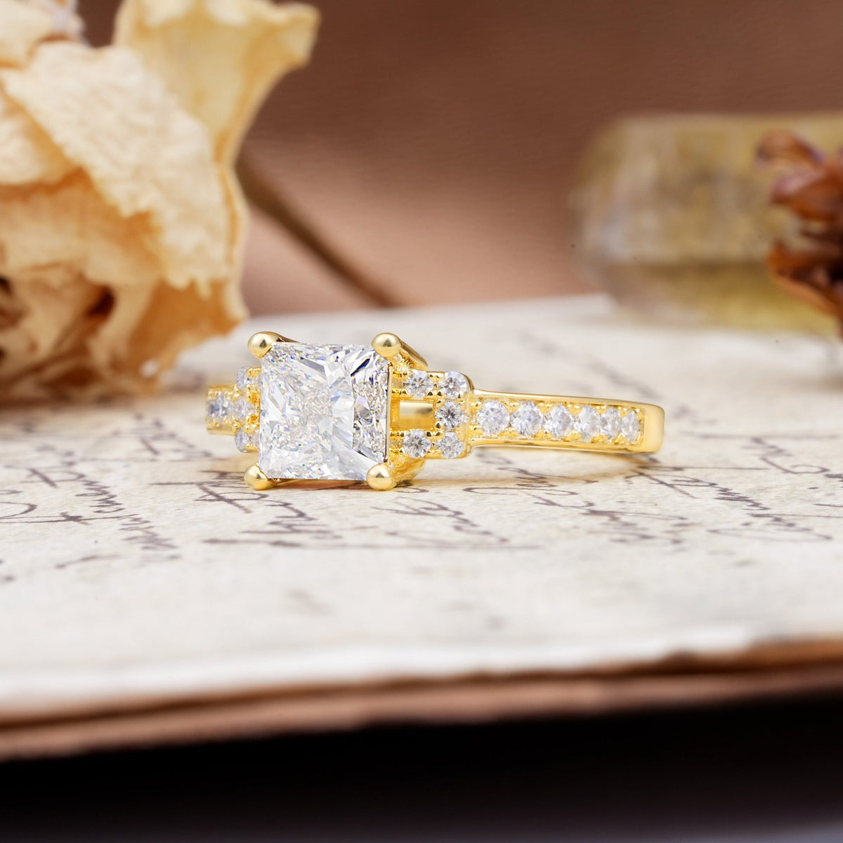 Classic Marquise Moissanite Alternating Stacking Wedding Band - Additional view