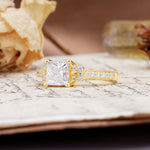 Classic Marquise Moissanite Alternating Stacking Wedding Band - Additional view