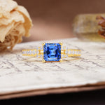 Classic Marquise Sapphire Alternating Stacking Wedding Band - Additional view