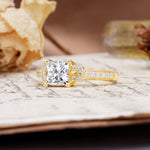 Classic Marquise Lab Diamond Alternating Stacking Wedding Band - Additional view