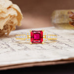 Classic Marquise Ruby Alternating Stacking Wedding Band - Additional view