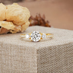 Classic 4 Prong Round Cut Lab Diamond Engagement Ring - Additional view