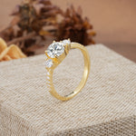 Classic 4 Prong Round Cut Lab Diamond Engagement Ring - Additional view
