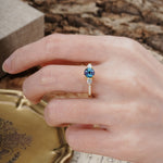 Classic 4 Prong Round Cut Alexandrite Engagement Ring - Additional view