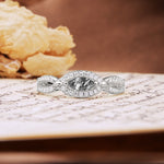 Luxurious And Unique 4 Prong Marquise Cut Black Rutilated Quartz Engagement Ring - Additional view