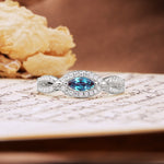 Luxurious And Unique 4 Prong Marquise Cut Alexandrite Engagement Ring - Additional view