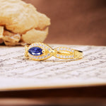 Luxurious And Unique 4 Prong Marquise Cut Tanzanite Engagement Ring - Additional view