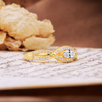 Luxurious And Unique 4 Prong Marquise Cut Lab Diamond Engagement Ring - Additional view