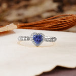 Classic Unique Heart Cut Tanzanite Engagement Ring - Additional view