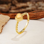 Classic Unique Heart Cut Citrine Engagement Ring - Additional view