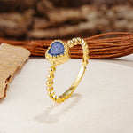 Classic Unique Heart Cut Tanzanite Engagement Ring - Additional view