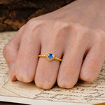 Classic Unique Heart Cut Alexandrite Engagement Ring - Additional view