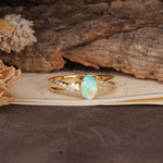Unique, Luxurious Twisted 4-Prong Oval Cut Fire Opal Engagement Ring - Additional view
