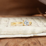 Simple 4-Prong Round Cut Lab Diamond Engagement Ring - Additional view