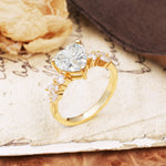 Classic Minimalist 3-Prong Heart Cut Moissanite Engagement Ring - Additional view