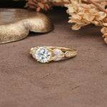 Luxurious and Unique 8-Prong Round Cut Lab Diamond Engagement Ring - Additional view