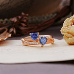 Classic Minimalist 4-Prong Round Cut Tanzanite Engagement Ring - Additional view
