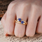 Classic Minimalist 4-Prong Round Cut Tanzanite Engagement Ring - Additional view