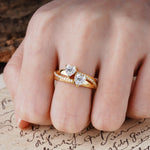 Classic Minimalist 4-Prong Round Cut Lab Diamond Engagement Ring - Additional view