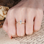 Luxurious 3-Prong Double Heart Cut Lab Diamond Engagement Ring - Additional view
