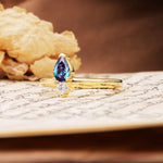 Luxurious 3-Prong Double Heart Cut Alexandrite Engagement Ring - Additional view