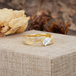 Vintage-Luxury 4-Prong Oval Cut with Pavé Accents Lab Diamond Engagement Ring - Additional view