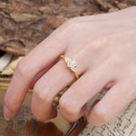 Unique, Minimalist 4-Prong Heart-Cut Moissanite Engagement Ring - Additional view