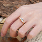Unique, Minimalist 4-Prong Heart-Cut Lab Diamond Engagement Ring - Additional view