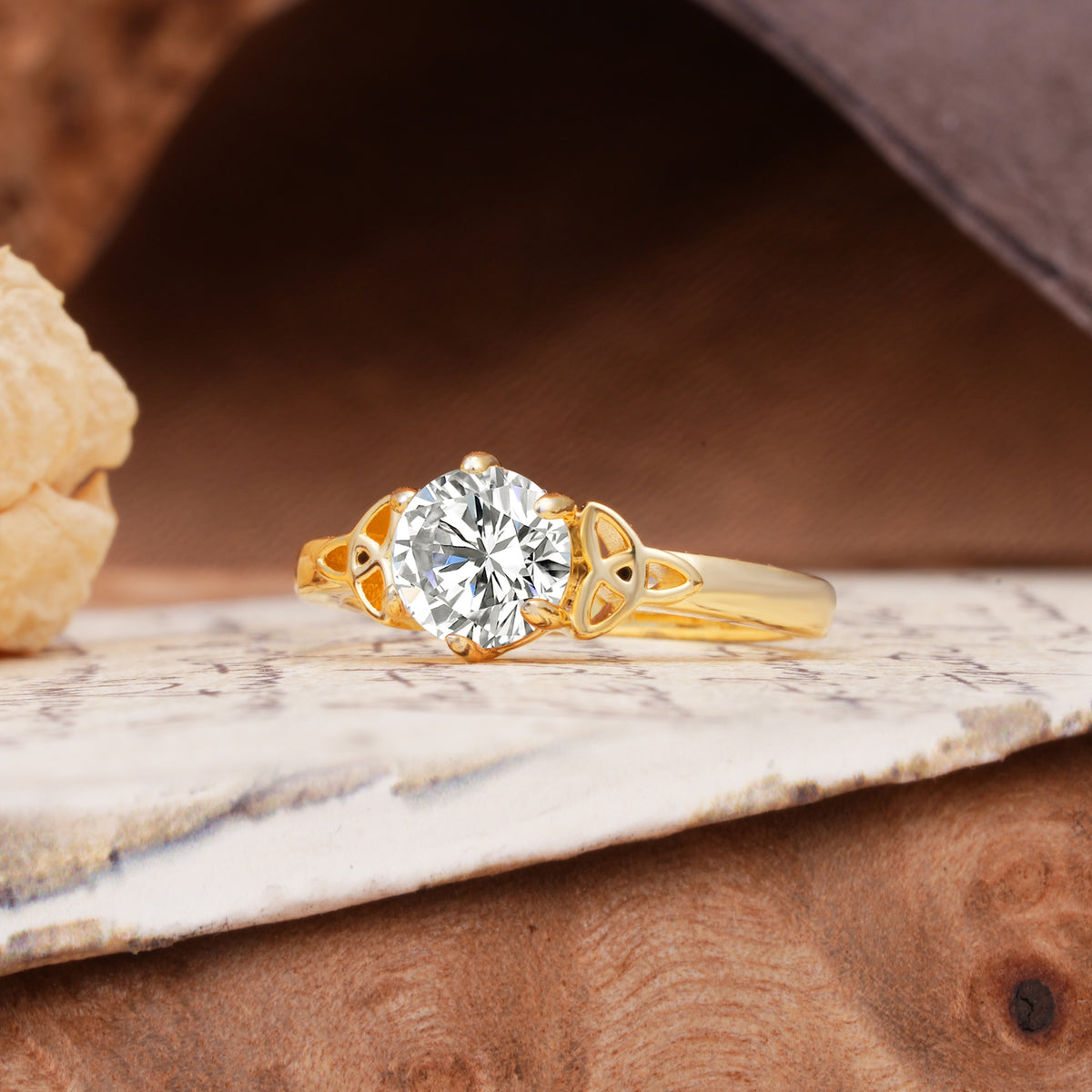 Unique Luxurious 4-Prong Oval Cut Lab Diamond Engagement Ring - Additional view