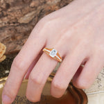 Unique and Luxurious 4-Prong Emerald Cut Moissanite Engagement Ring - Additional view