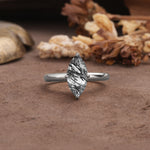 Unique and Luxurious 4-Prong Marquise Cut Black Rutilated Quartz Engagement Ring - Additional view