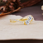 Unique Classic 3-Prong Round CutLab Diamond Engagement Ring - Additional view
