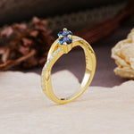 Unique Classic 3-Prong Round CutAlexandrite Engagement Ring - Additional view