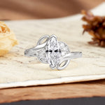 Natural Inspiration 2-Prong Marquise Cut Lab Diamond Engagement Ring - Additional view