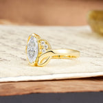 Natural Inspiration 2-Prong Marquise Cut Moissanite Engagement Ring - Additional view