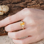 Natural Inspiration 2-Prong Marquise Cut Citrine Engagement Ring - Additional view