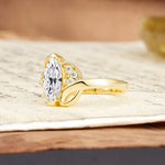Natural Inspiration 2-Prong Marquise Cut Lab Diamond Engagement Ring - Additional view