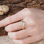 Natural Inspiration 2-Prong Marquise Cut Lab Diamond Engagement Ring - Additional view