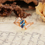 Uniquely Luxurious, Wrapped-Setting, 2-Prong Marquise Cut Alexandrite Engagement Ring - Additional view