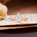 Classic Unique Luxury 4-Prong Oval Cut Moissanite Engagement Ring - Additional view