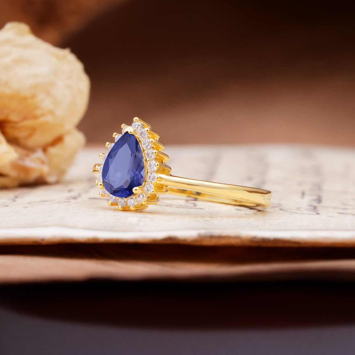 Classic Unique Luxury 4-Prong Oval Cut Tanzanite Engagement Ring - Additional view