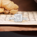 Classic 8-Prong Princess Cut Moissanite Engagement Ring - Additional view