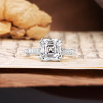 Classic 8-Prong Princess Cut Lab Diamond Engagement Ring - Additional view